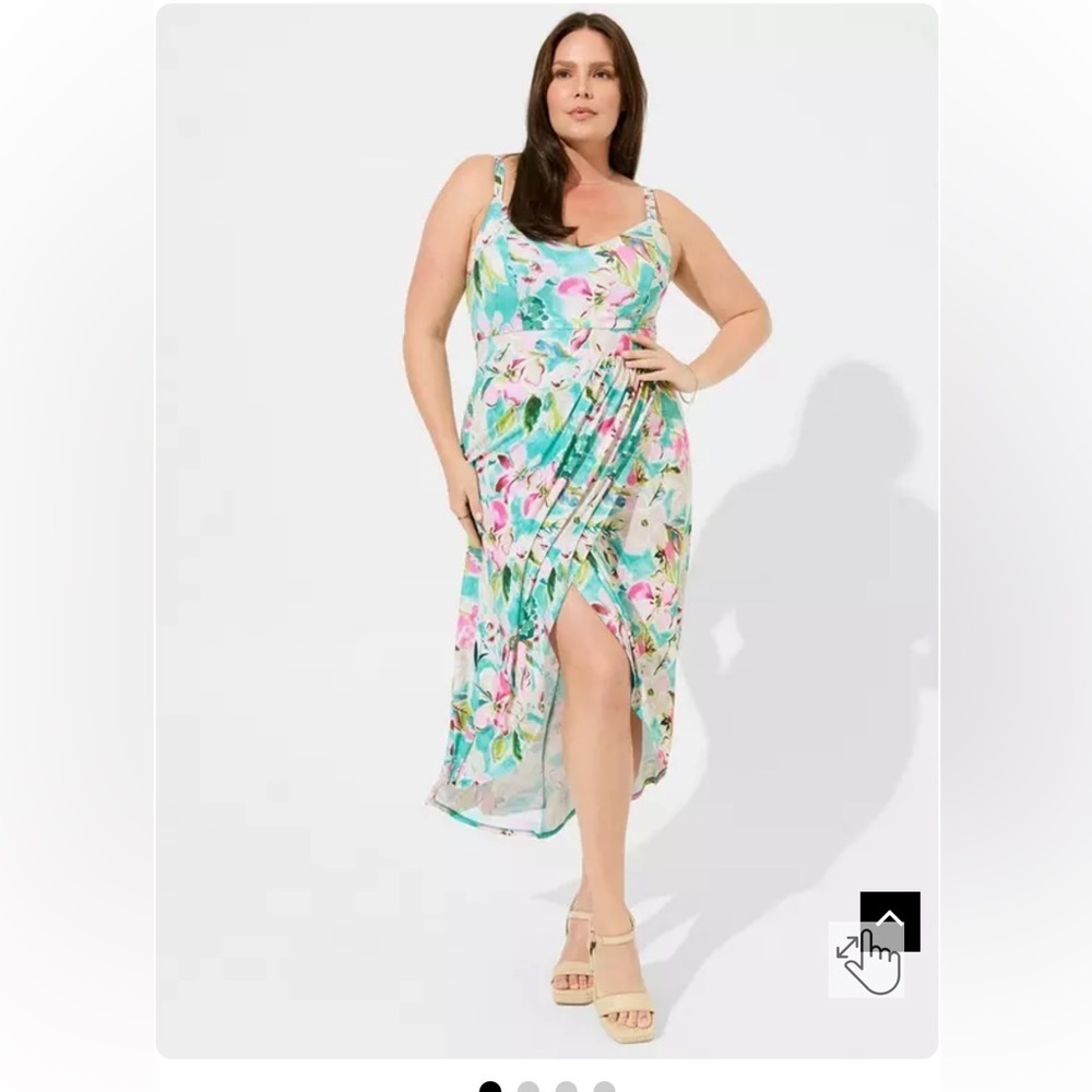 Torrid Midi Studio Knit Wrap Dress